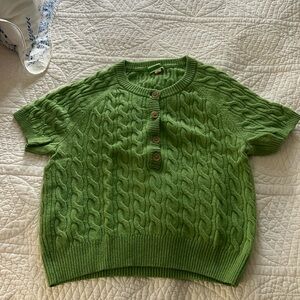 Jcrew Short Sleeve Cashmere Sweater